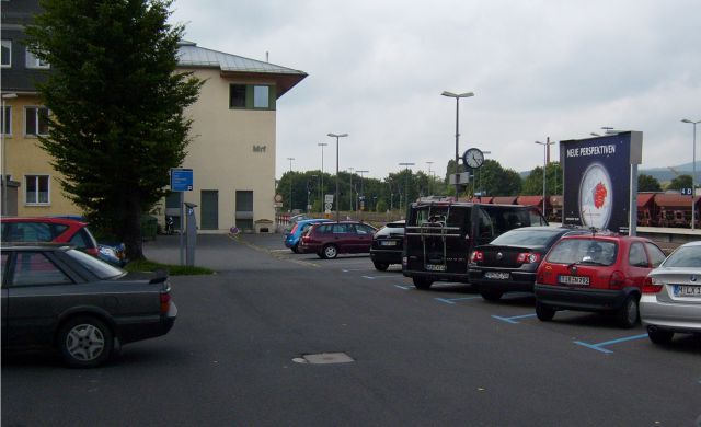 Parkplatz Bahnhof in Marktredwitz