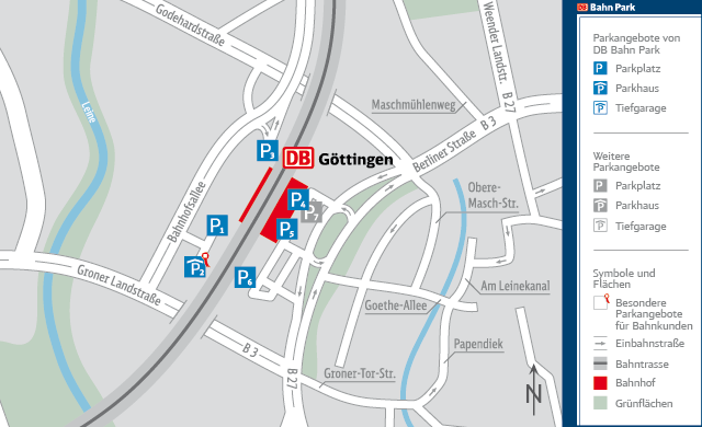 Parkplatz Bahnhof Göttingen