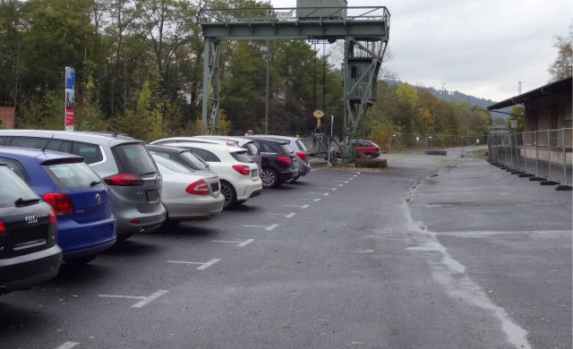 Parkplatz Bahnhof Vorderseite links in Bad Hersfeld