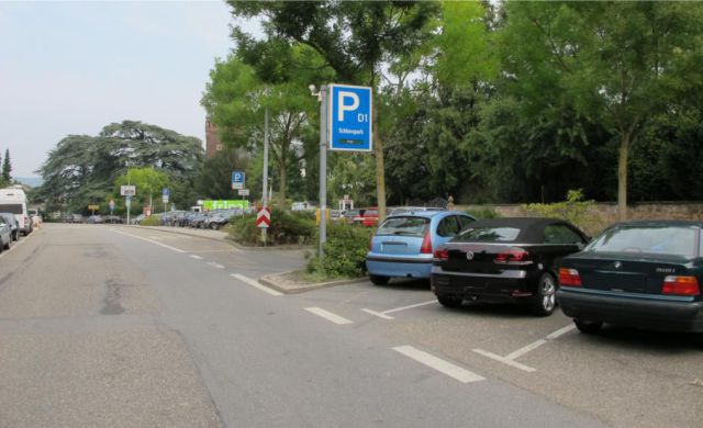 Parkplatz Schlosspark in Weinheim