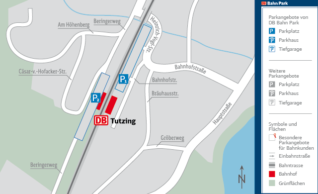 Parkplatz Bahnhof in Tutzing