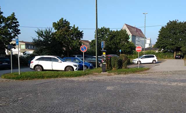 Parkplatz Bahnhof in Plattling