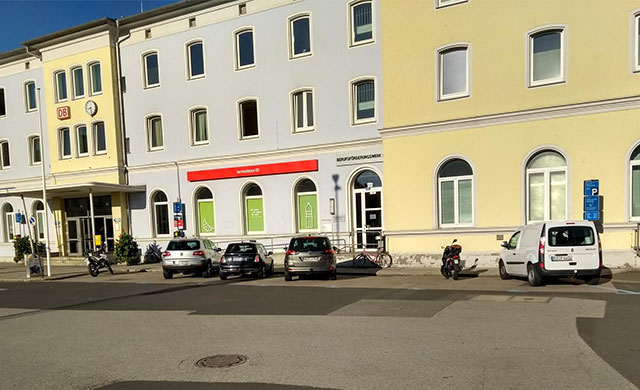 Parkplatz Bahnhof in Weiden