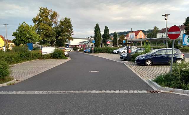 Parkplatz Bahnhof in Amberg