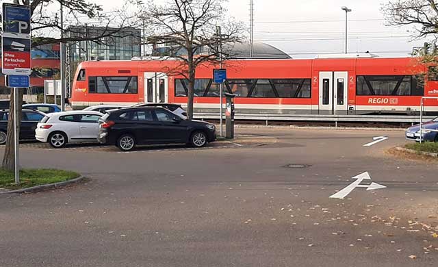 Parkplatz Bahnhof in Herrenburg