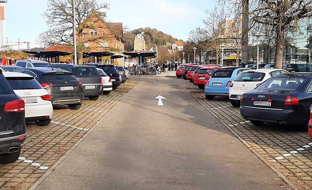 Parkplatz Bahnhof in Herrenburg