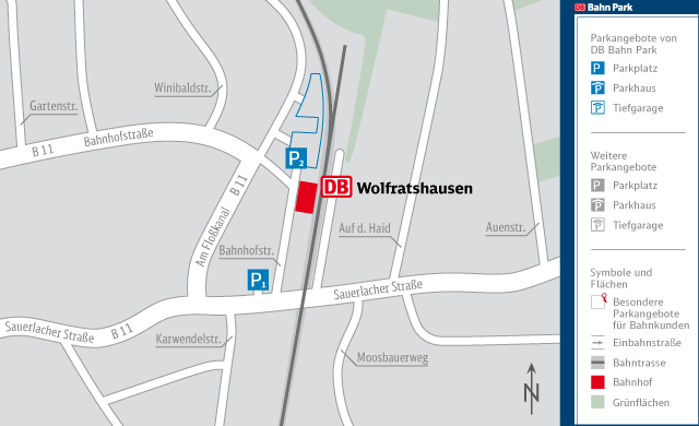 Parkplatz Bahnhof in Wolfratshausen